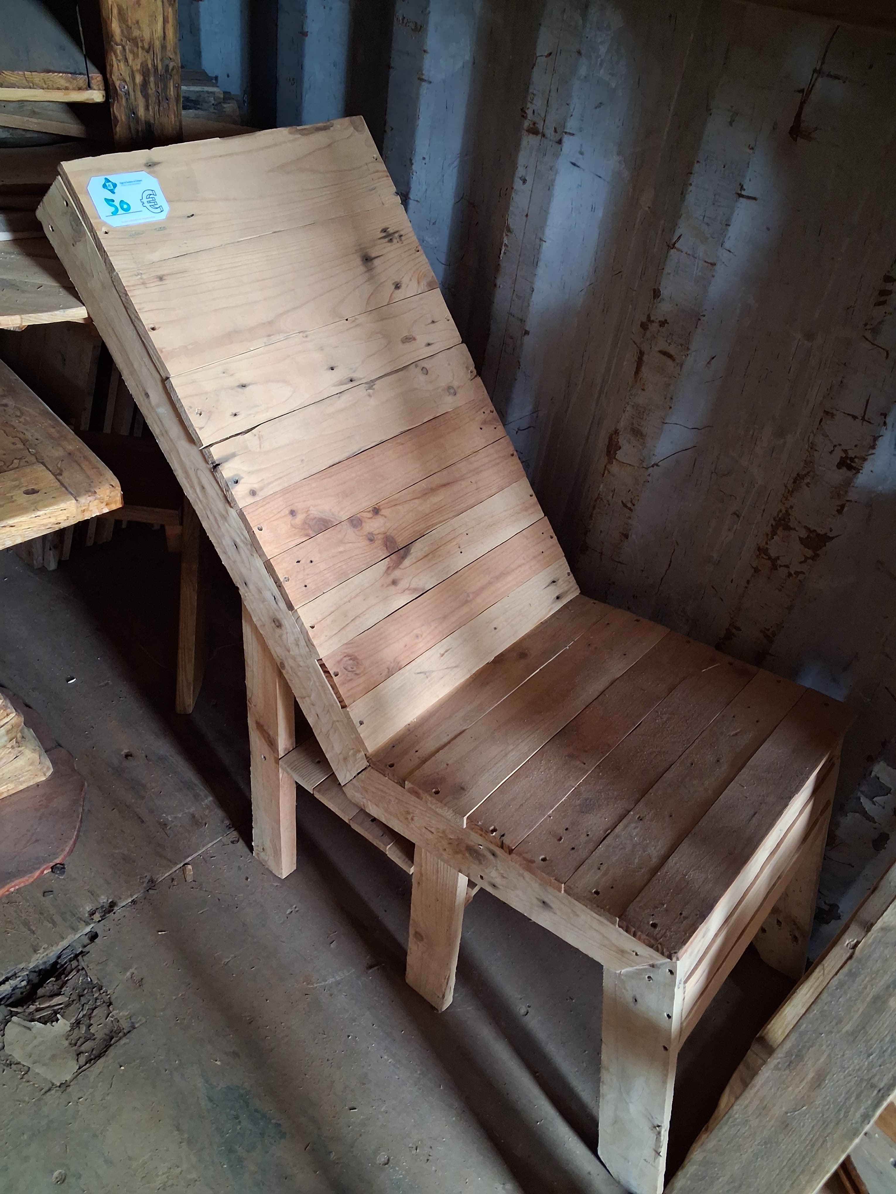 Mobilier Chaise relaxation en bois de palette.