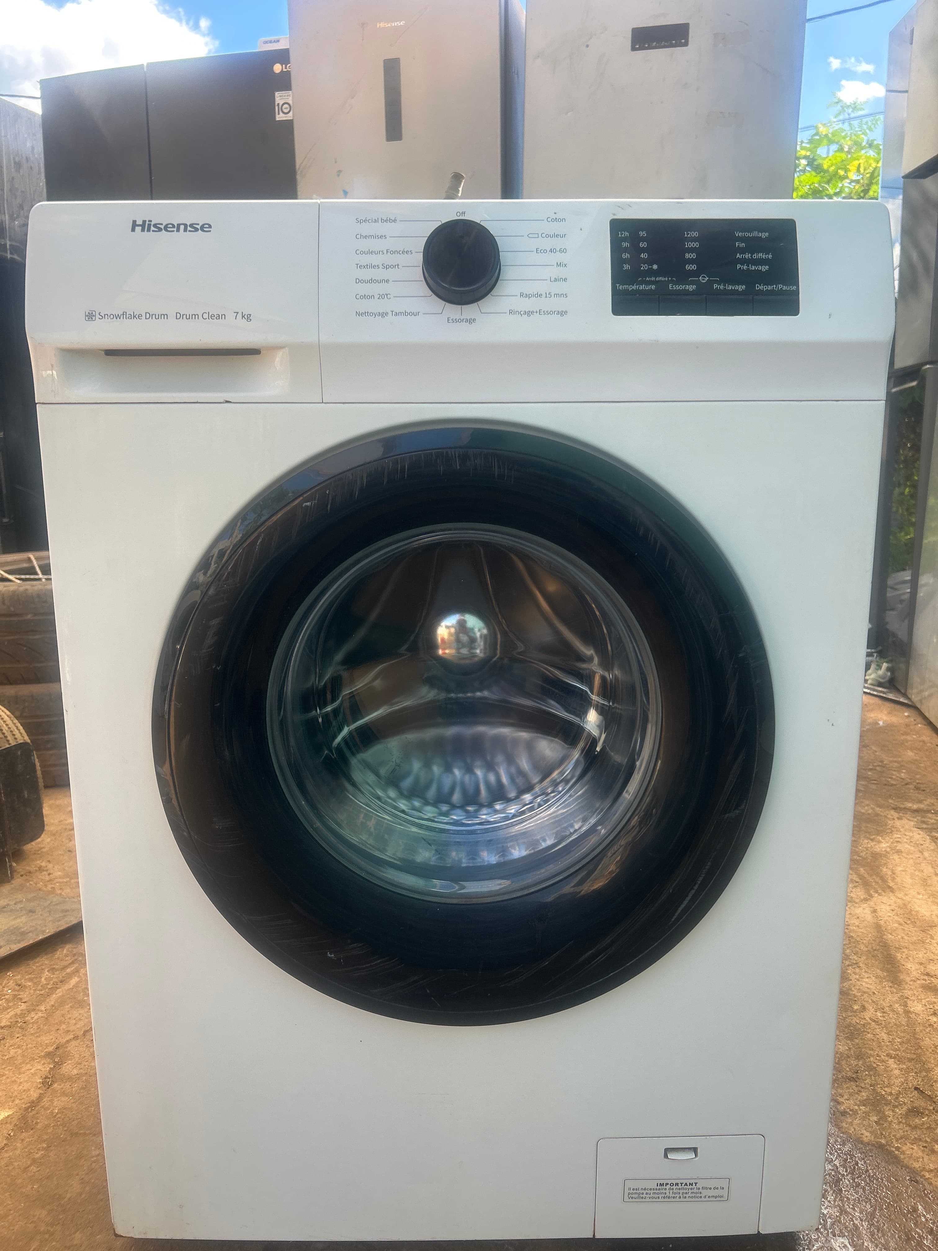 Lave-linge Hisense WFVC7012E