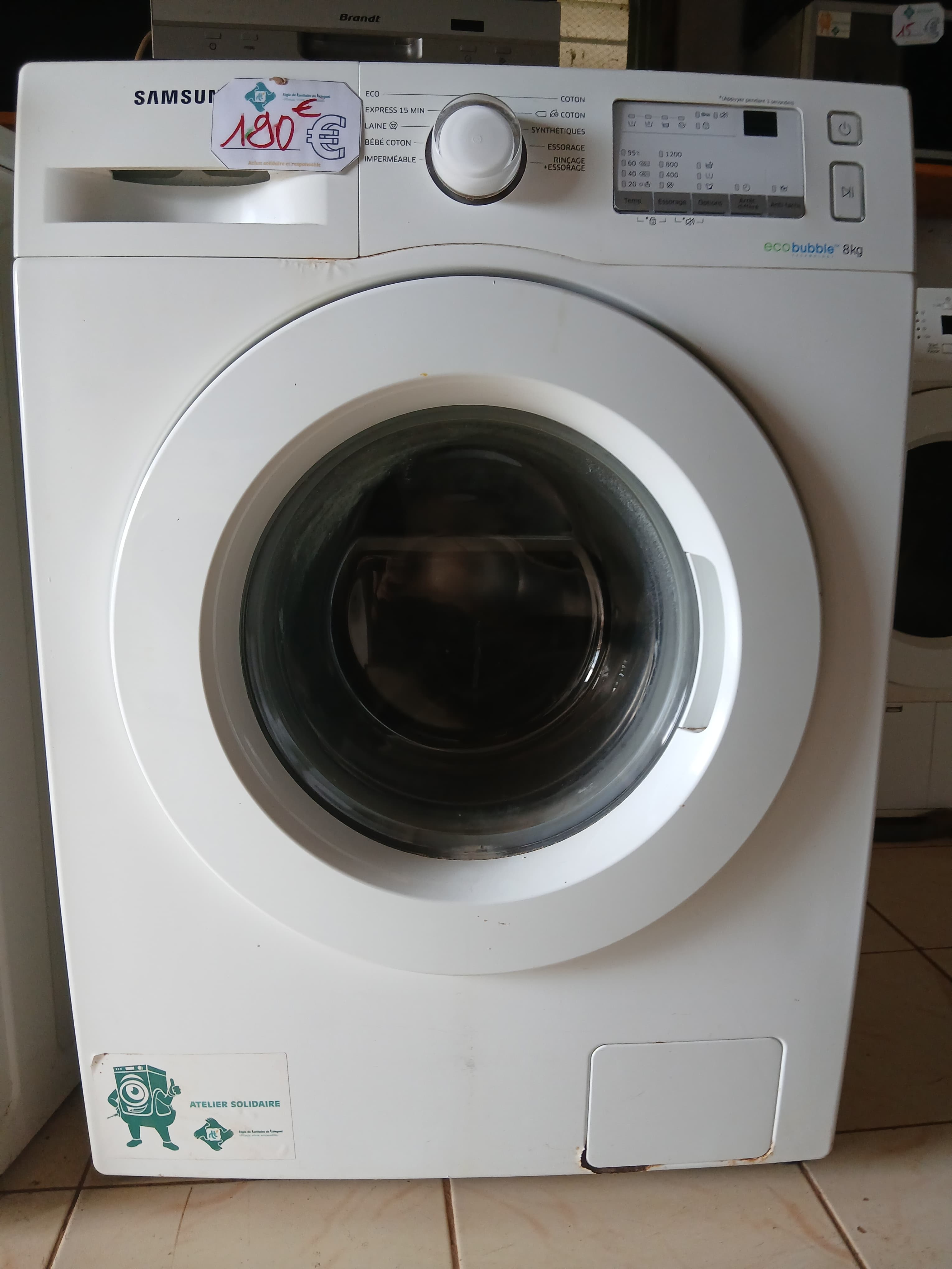 Lave-linge samsumg ww800067kwep