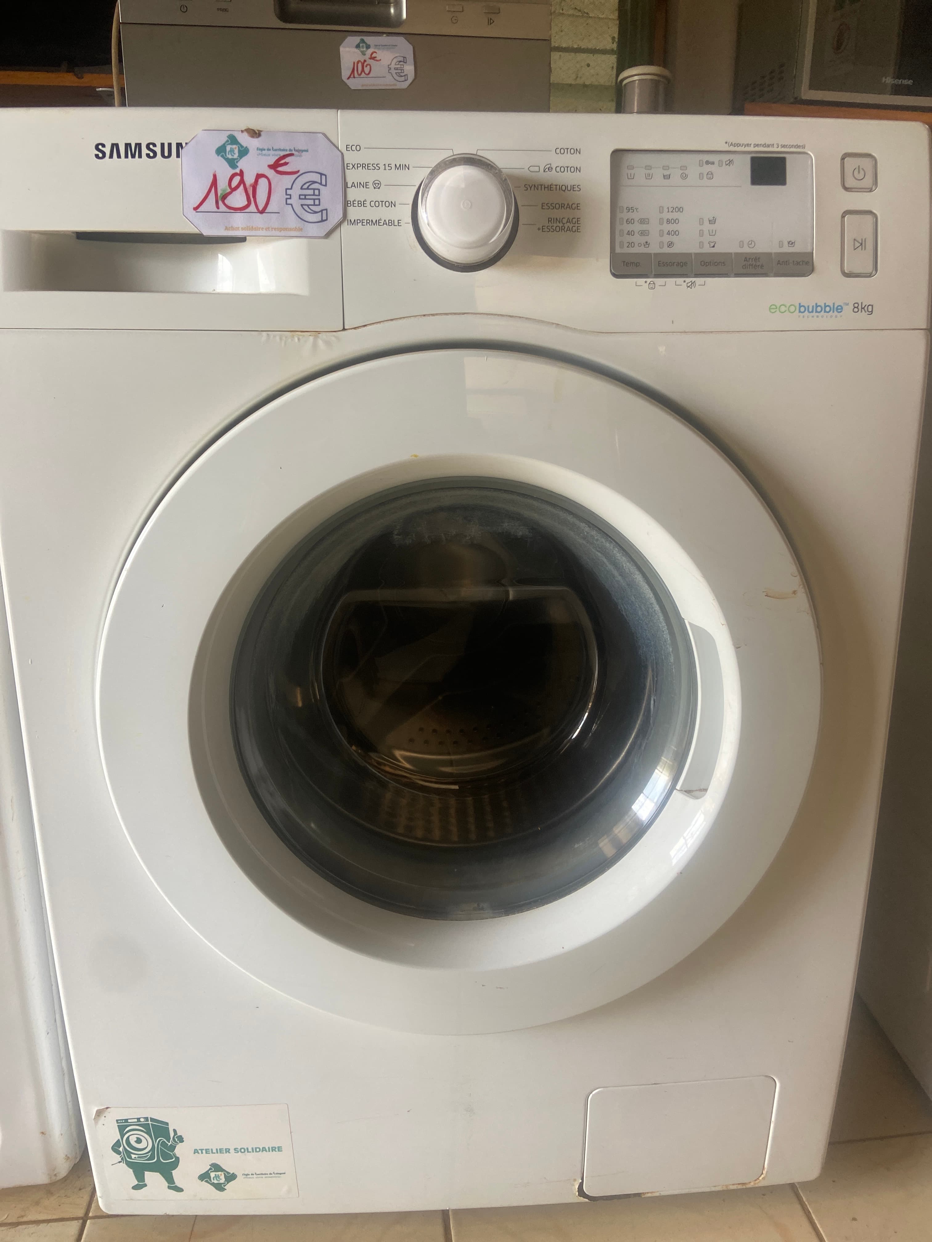 Lave-linge Samsung Ww80j3267kw/EF